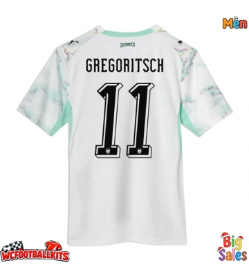 Austria Michael Gregoritsch #11 Replica Away Stadium Shirt World Cup 2026 Short Sleeve